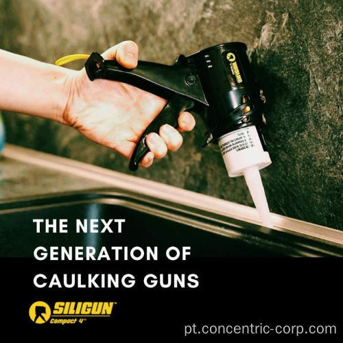 Siligun mais compacta arma de silicone